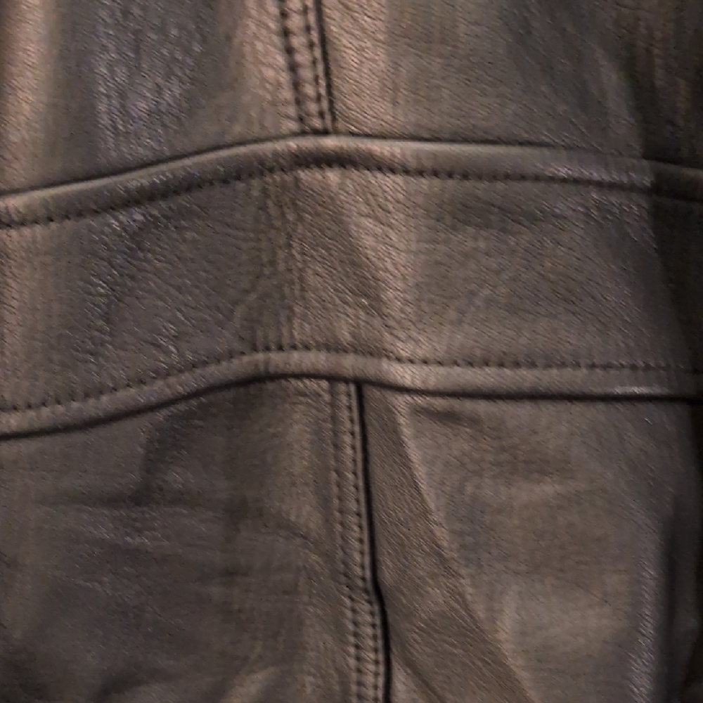 Coach Black Leather Bomber Jacket with Removable Shearling Collar- FREE SHIPPING - Picture 11 of 16